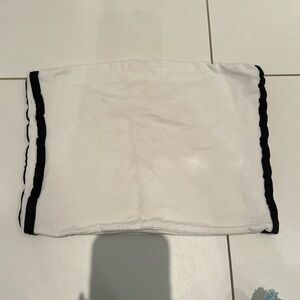 Brandy Melville White with Navy Stripes Tube Top